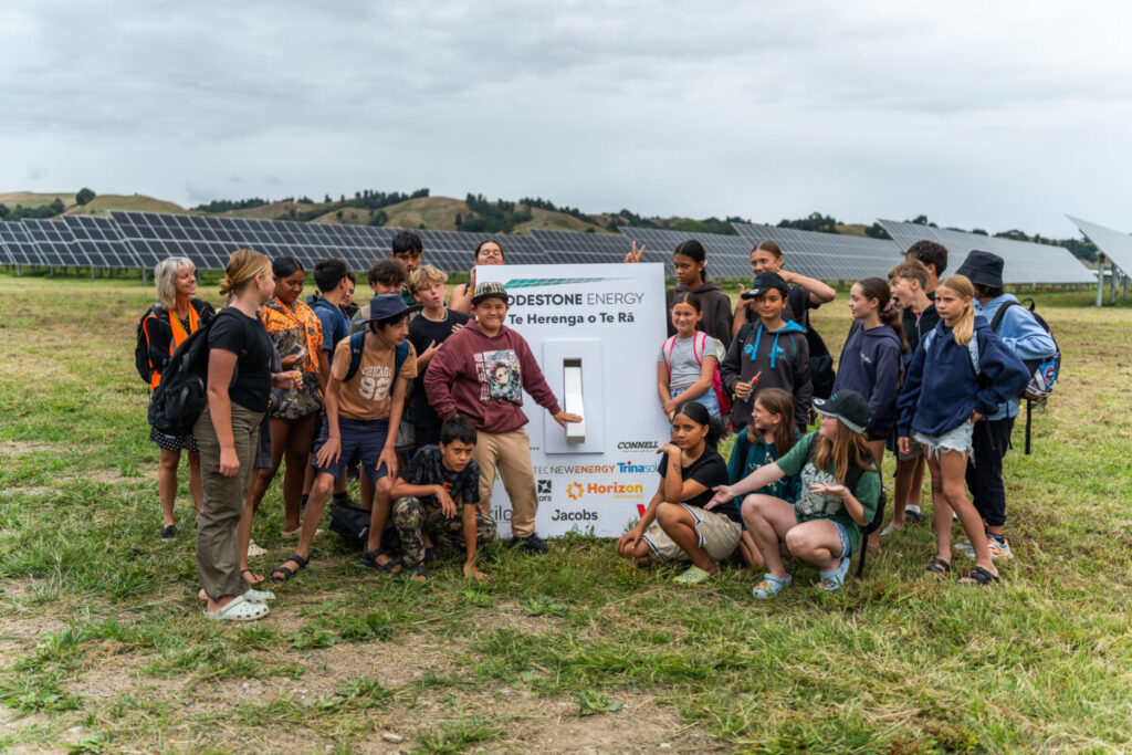 Students and community learn about the power of solar farming