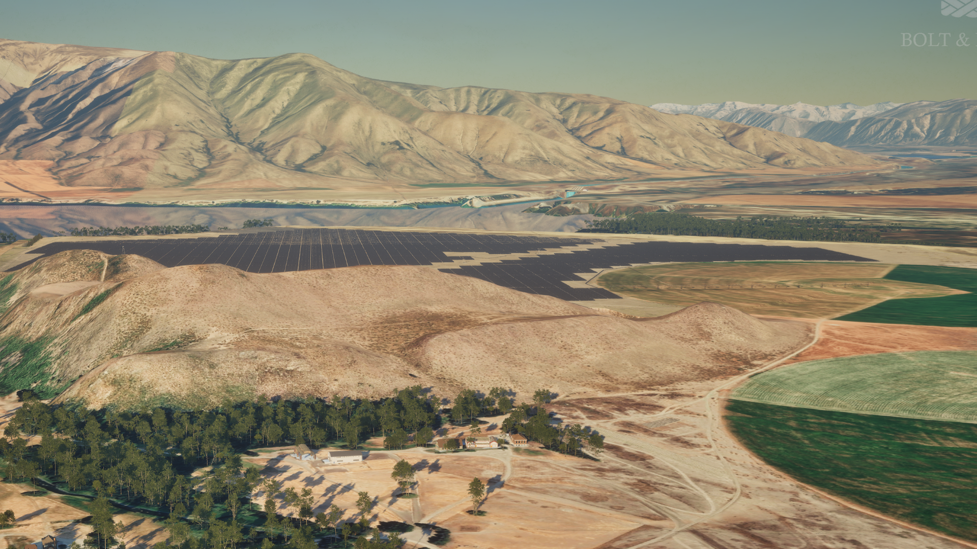 Haldon Station Solar Farm - Render 1